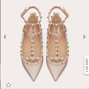Valentino rockstud ballerina flats. Brand new